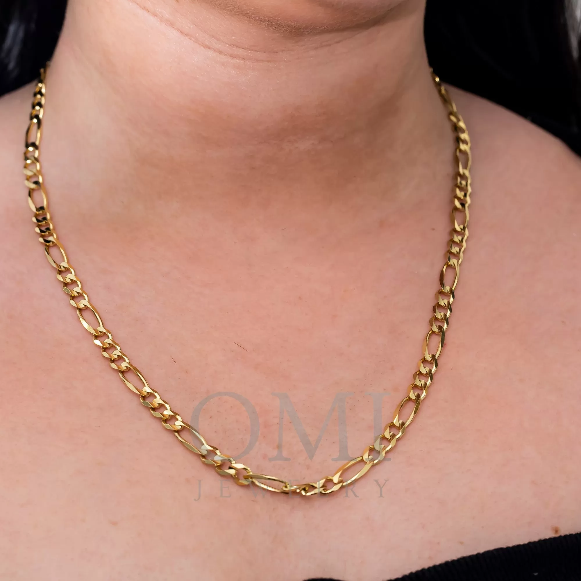 14K GOLD 4MM FIGARO CHAIN