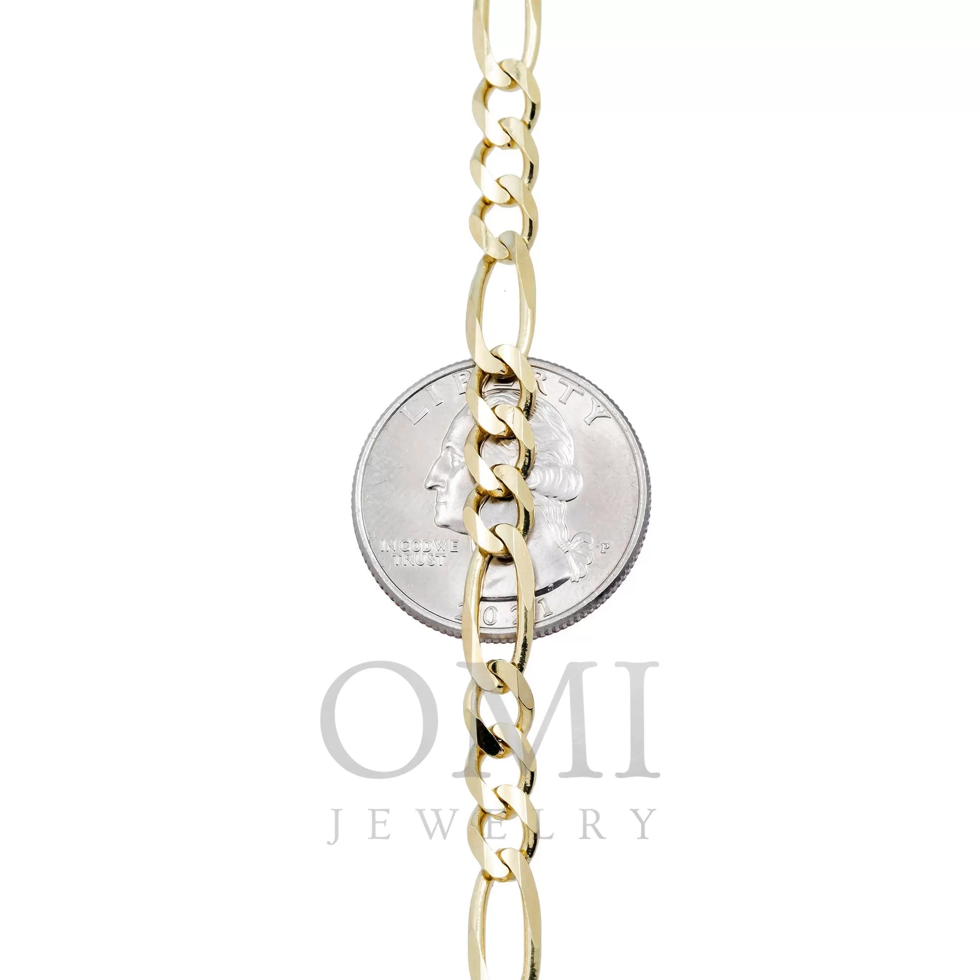 14K GOLD 4MM FIGARO CHAIN