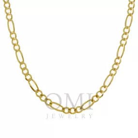 14K GOLD 4MM FIGARO CHAIN