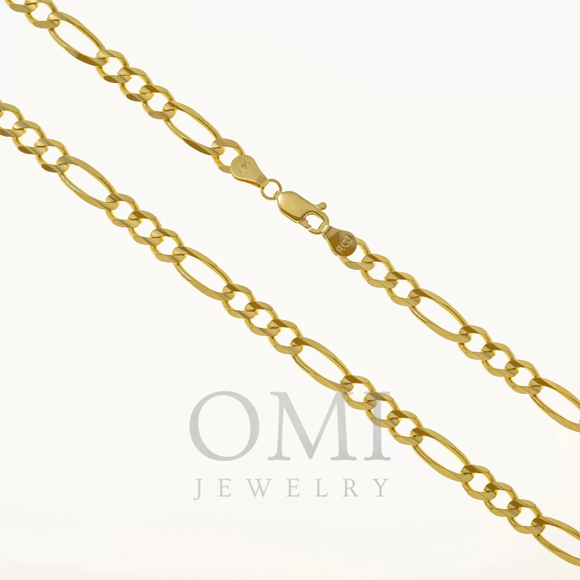 14K GOLD 4MM FIGARO CHAIN