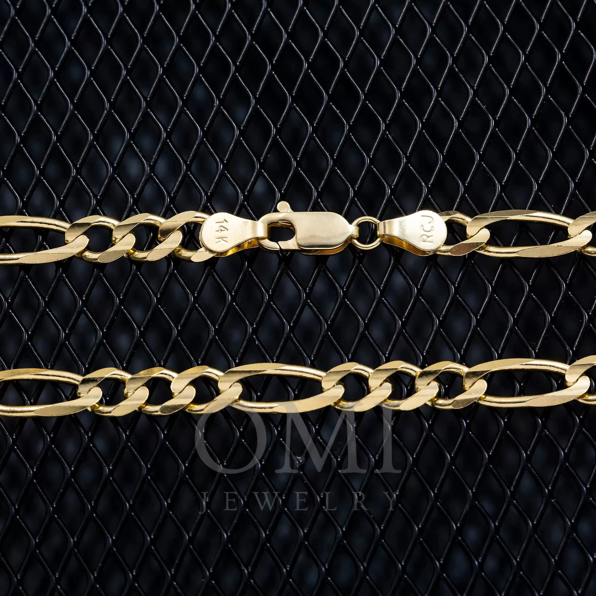 14K GOLD 4MM FIGARO CHAIN