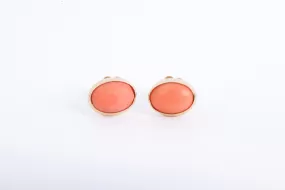 14k Yellow Gold Coral Stud Earrings (1.11g.)