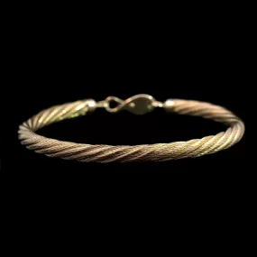 14K Yellow Gold Estate Cable Bracelet