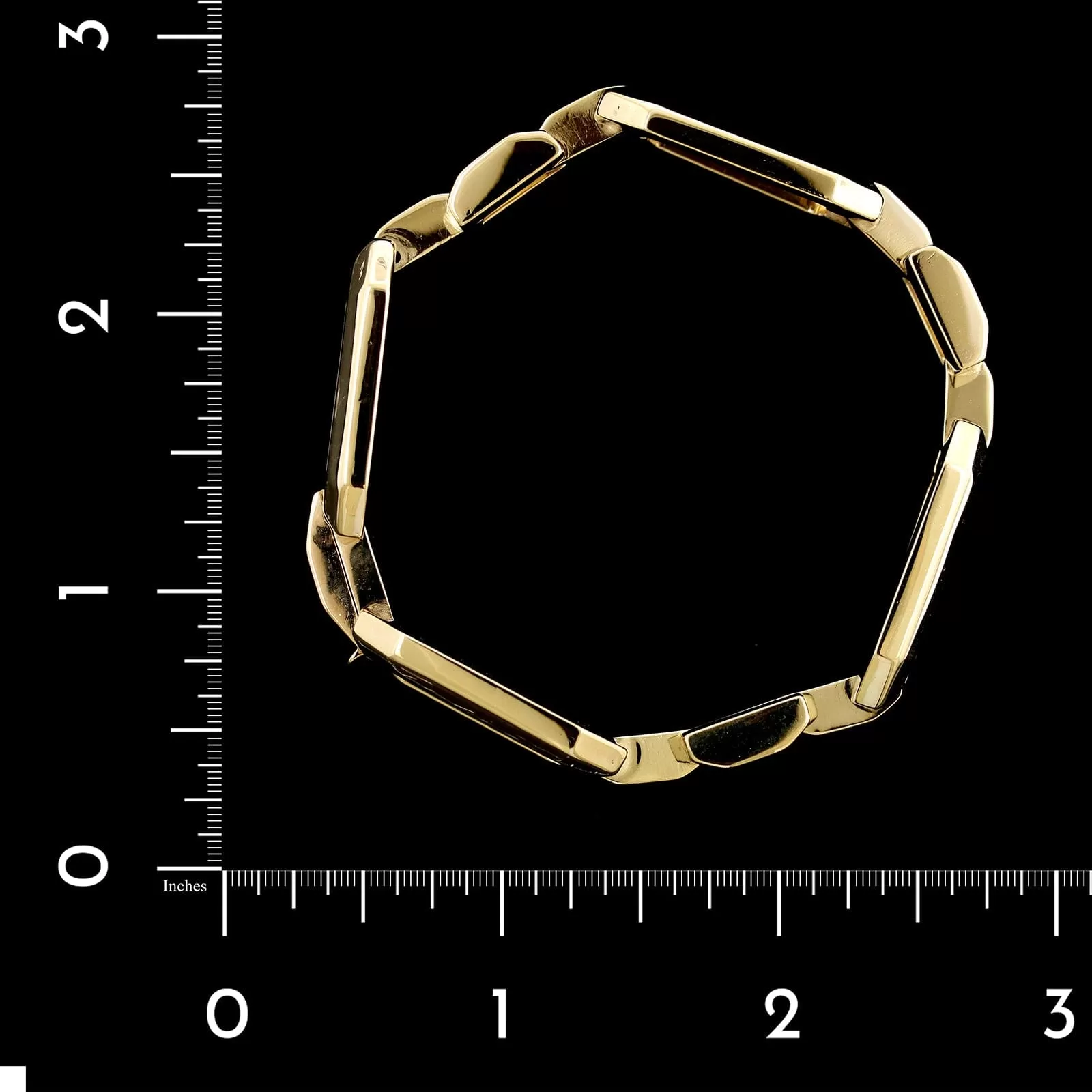 14K Yellow Gold Estate Open Link Bracelet