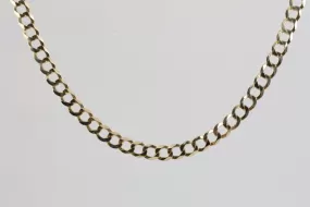 19.5" 14k Yellow Gold Curb Link Chain Necklace (20.45g.)