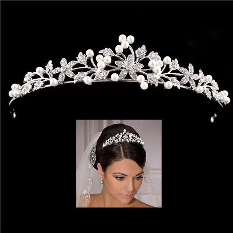 3 Designs Fashion Crystal Wedding Bridal Tiara Crown For Women Prom Diadem Hair Ornaments Wedding Br