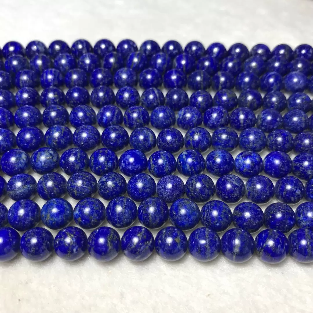 8mm Natural Lapis Lazuli Round Bead Strands Jewelry Findings for DIY Projects