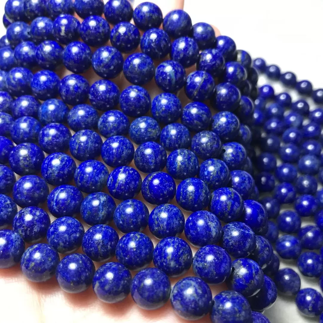 8mm Natural Lapis Lazuli Round Bead Strands Jewelry Findings for DIY Projects