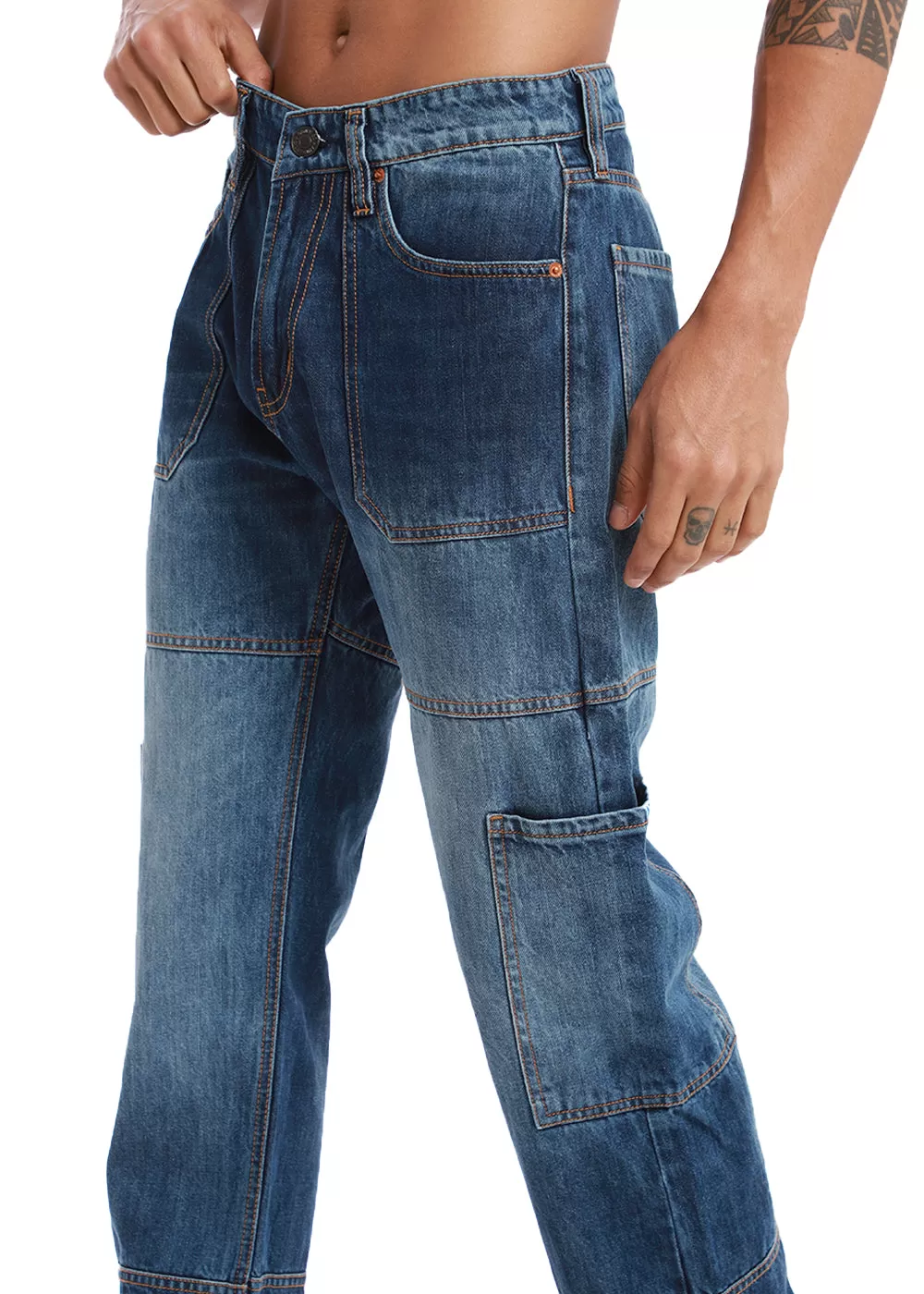 Aero Blue Baggy fit Jeans