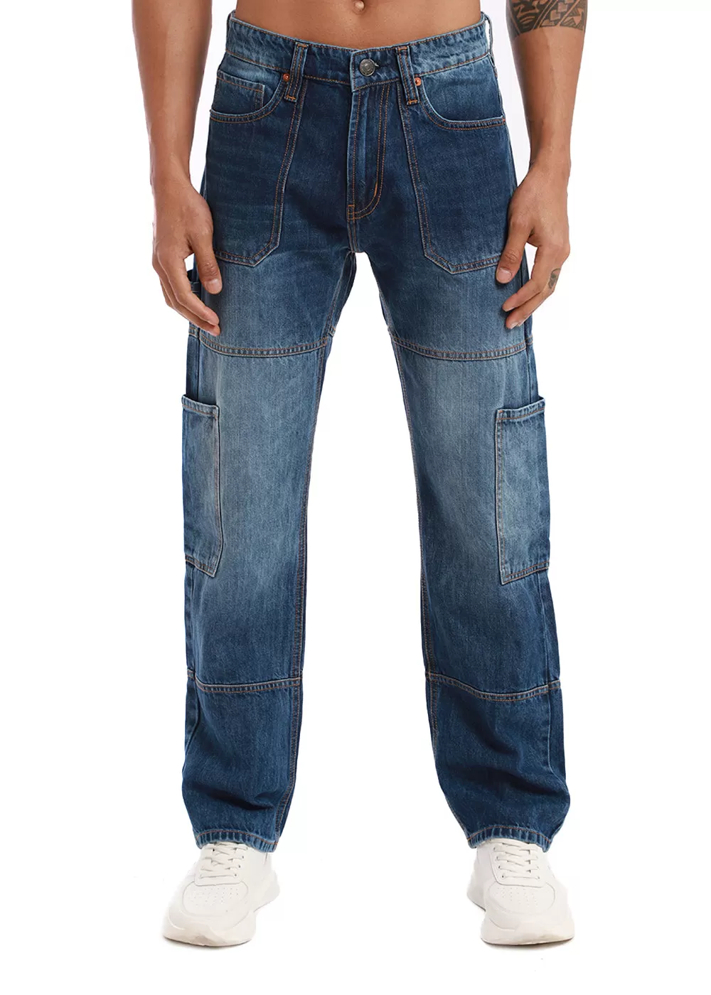 Aero Blue Baggy fit Jeans