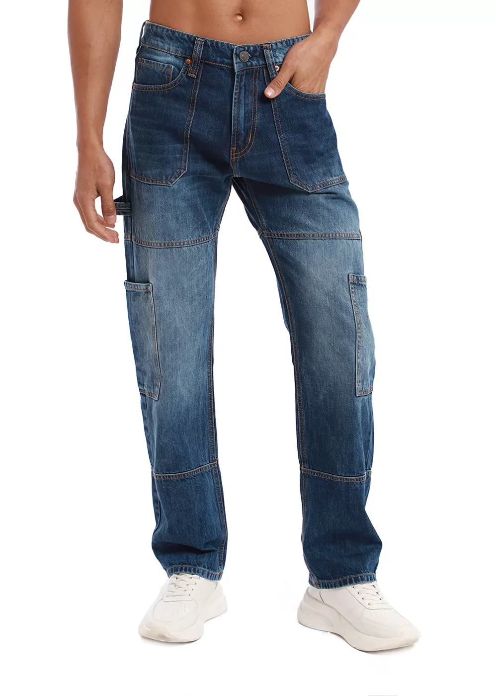 Aero Blue Baggy fit Jeans