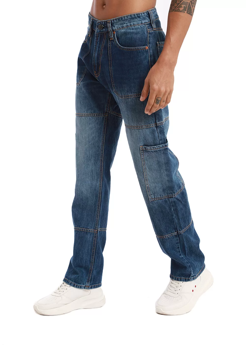 Aero Blue Baggy fit Jeans