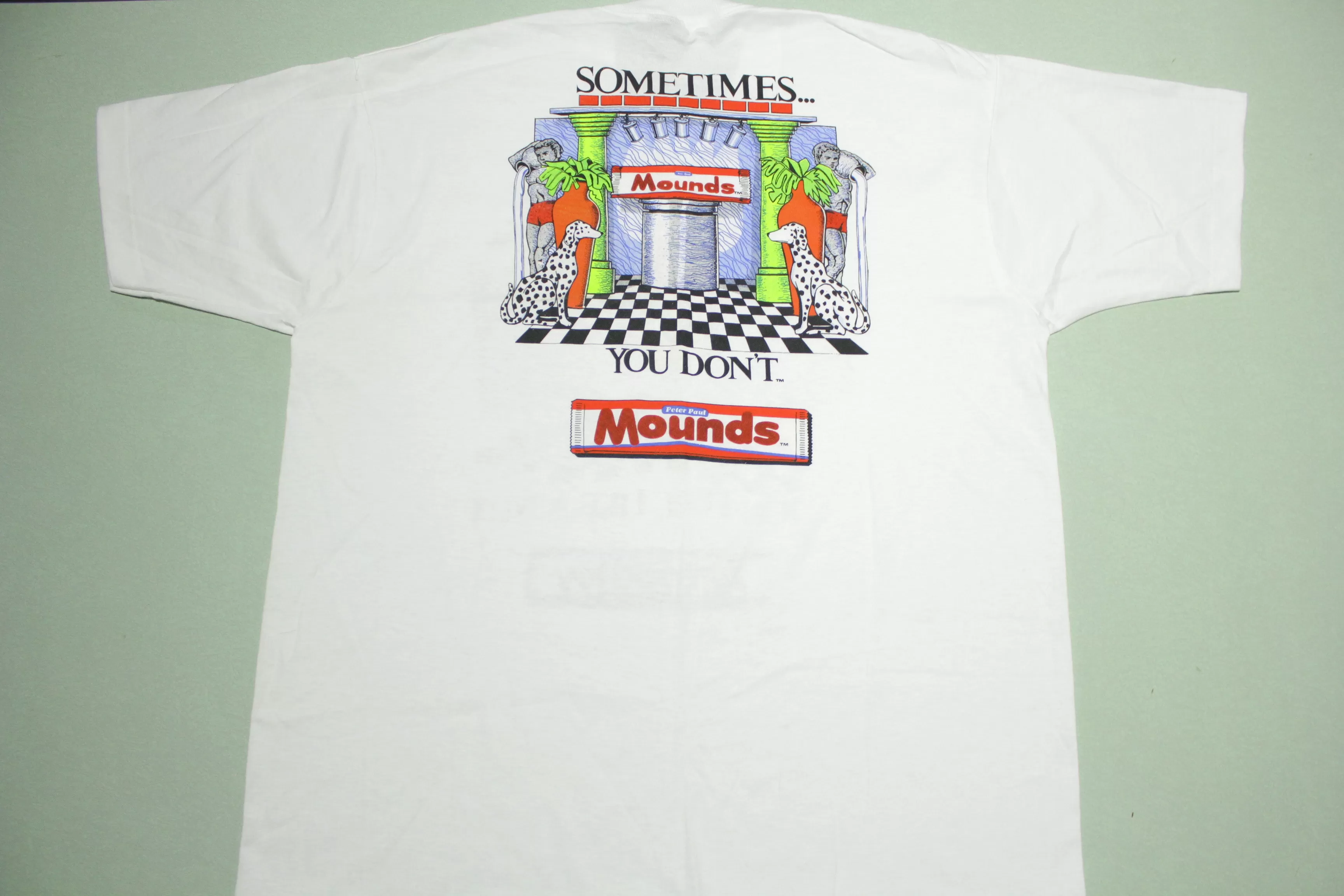 Almond Joy Mounds Sometimes You Feel Like A Nut 90s Vintage Single Stitch USA T-Shirt