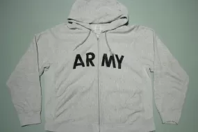 Army 1991 Physical Fitness Big Spellout Lettering Hoodie Sweatshirt