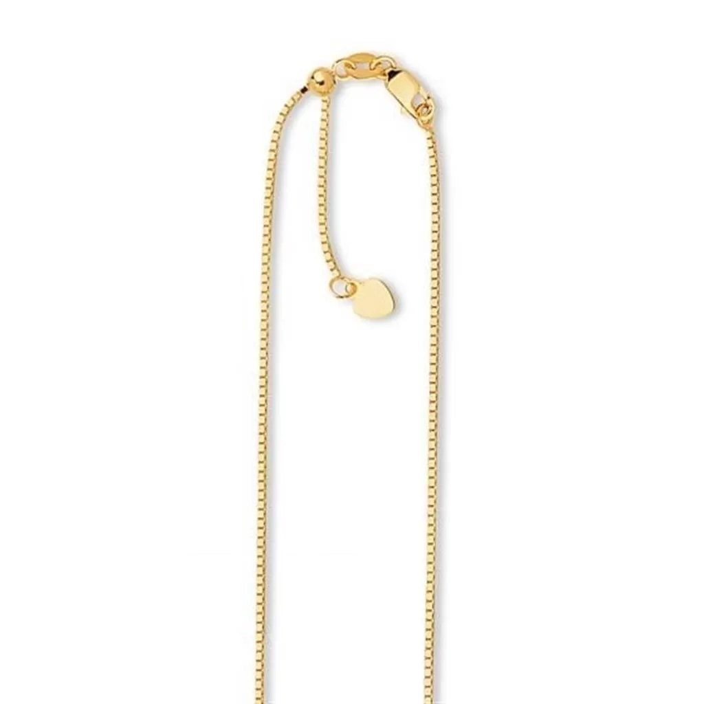 Aura by Martin Binder 1.1mm 22 Inch Adjustable Box Chain