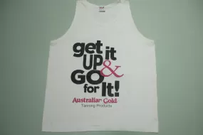 Australian Gold Get Up Go For It Vintage 90's Tanning Products Surf Koala 1997 Tank Top