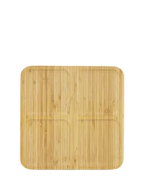 Bamboo Plate With 4 Compartments - Oak