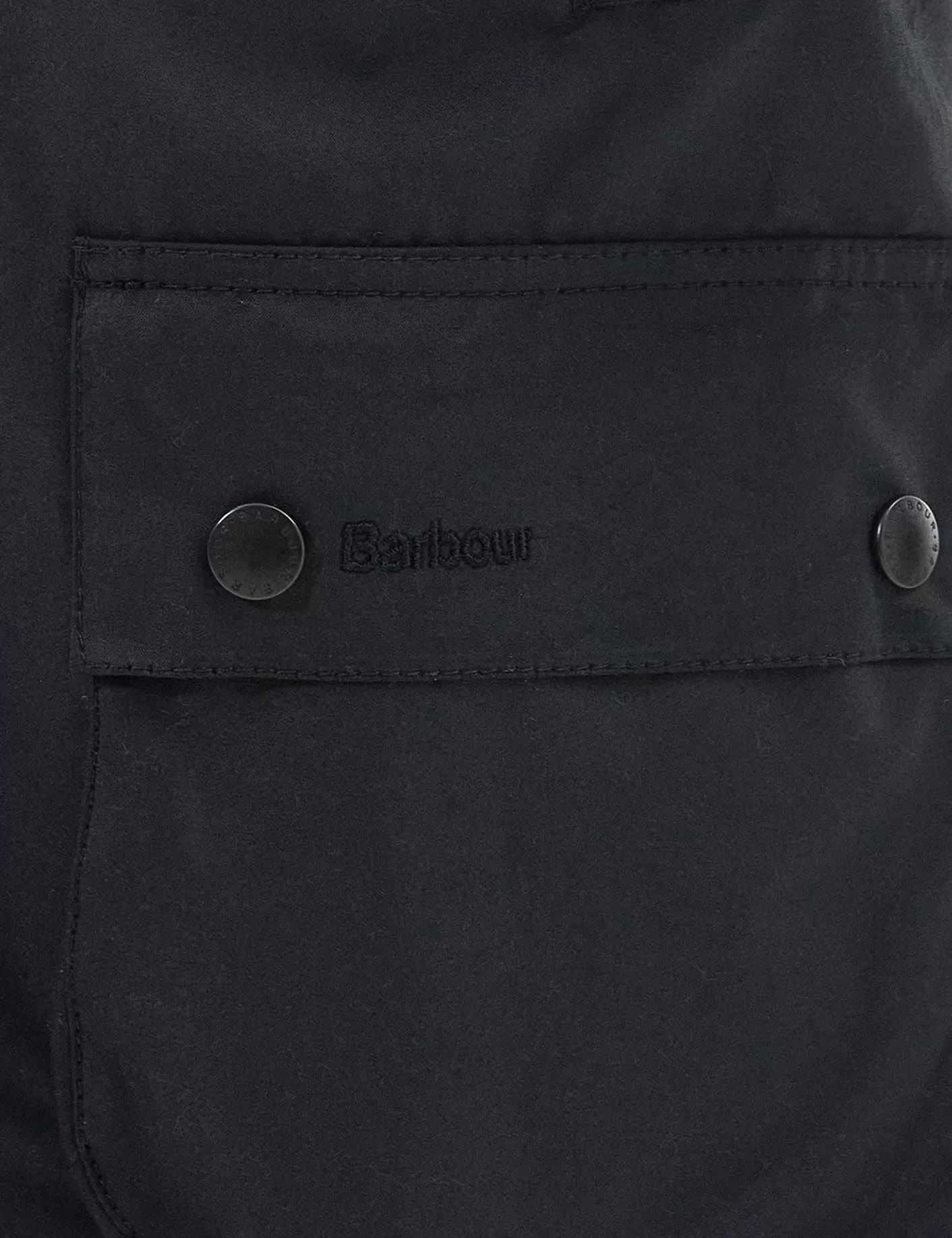 Barbour Ashby Wax Jacket - Black Classic Lining