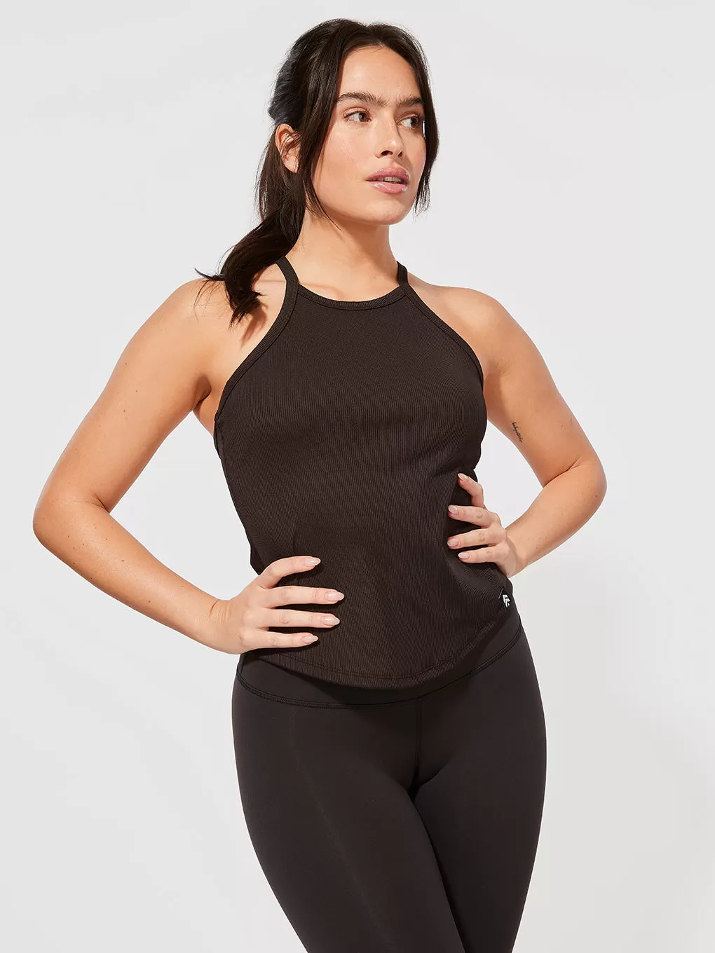 BARRY'S BLACK RIB Y BACK TANK