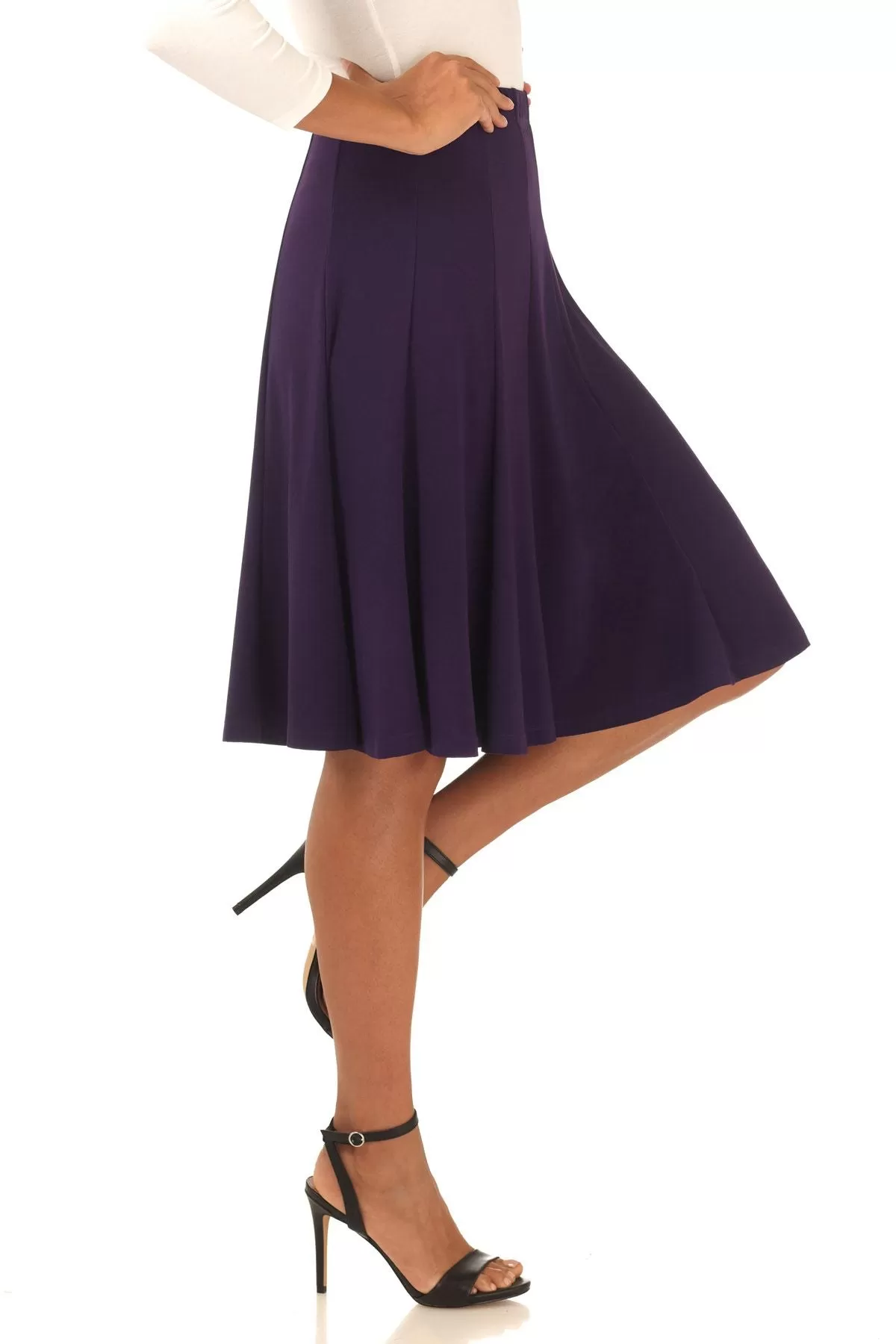 Bell Shaped Long Skirt with Flippy Flare