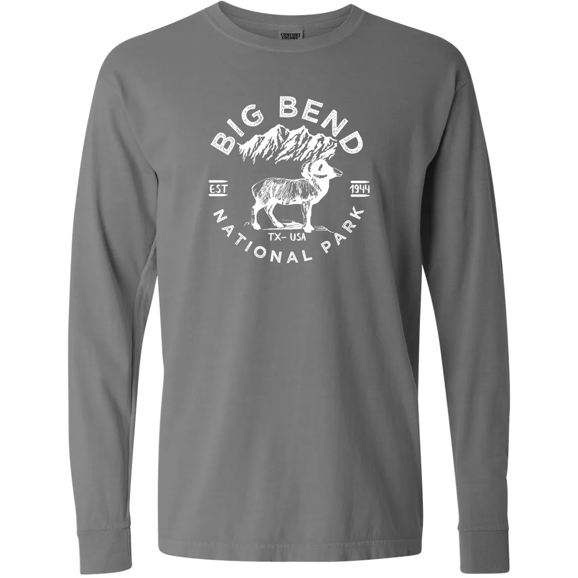 Big Bend National Park Comfort Colors Long Sleeve T Shirt