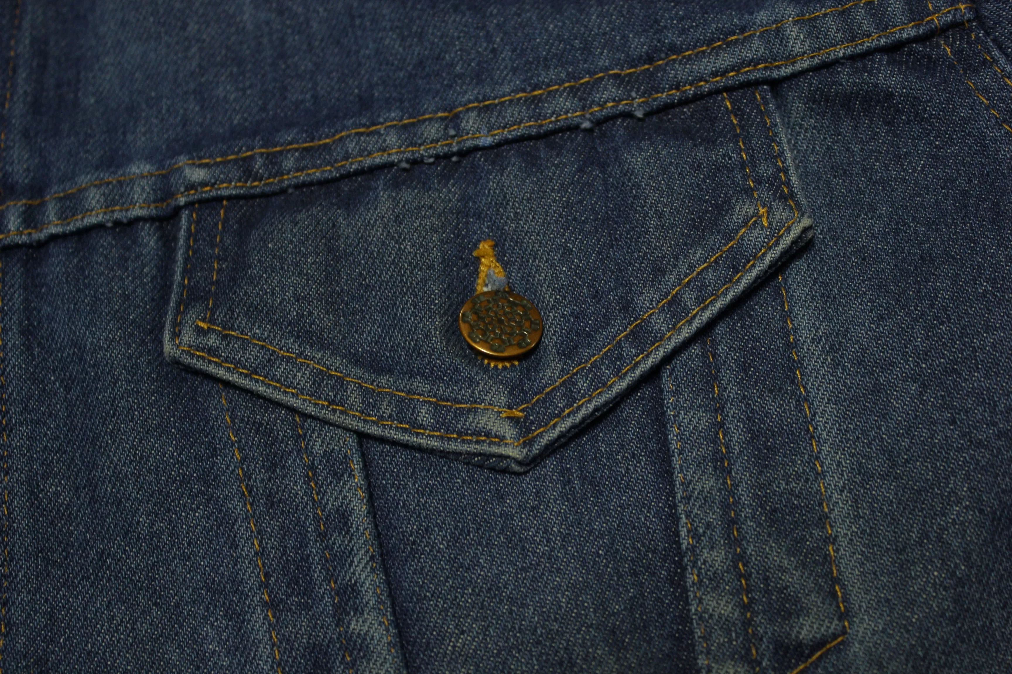 Big Mac Denim 4 Pocket Vintage 80's Trucker Blue Jean Work Jacket