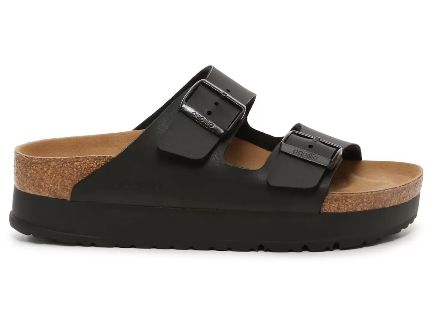 Birkenstock: Arizona Platform in Vegan Black