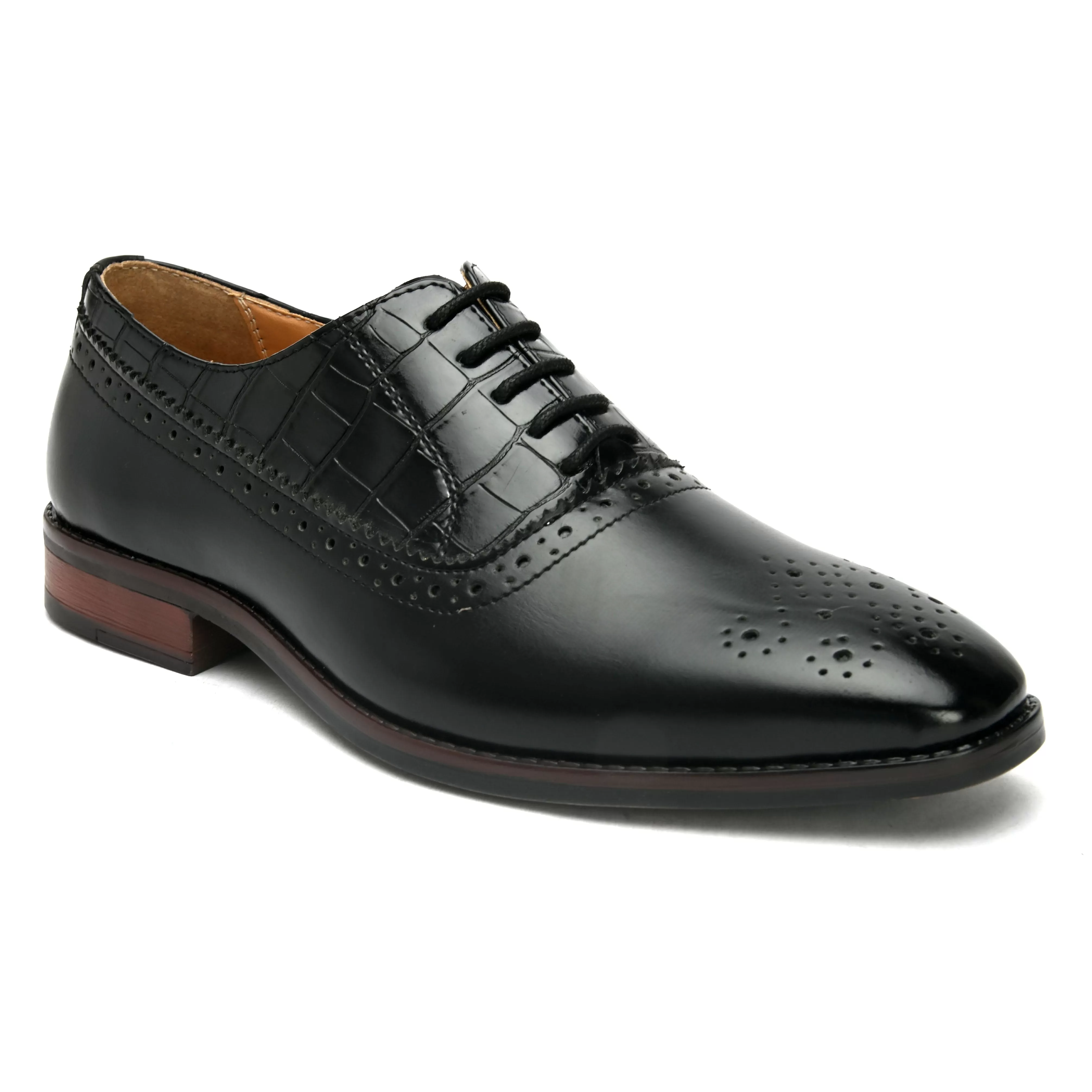 Brogan Black Derby Shoes