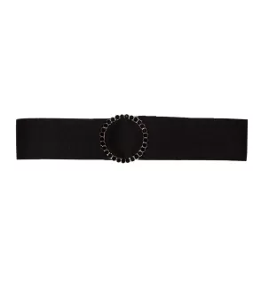 By Debra Girls Black/Black Stretch Belt