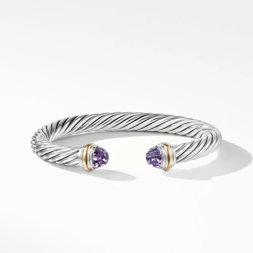 Cable Classics Collection Bracelet with Amethyst and 14K Gold