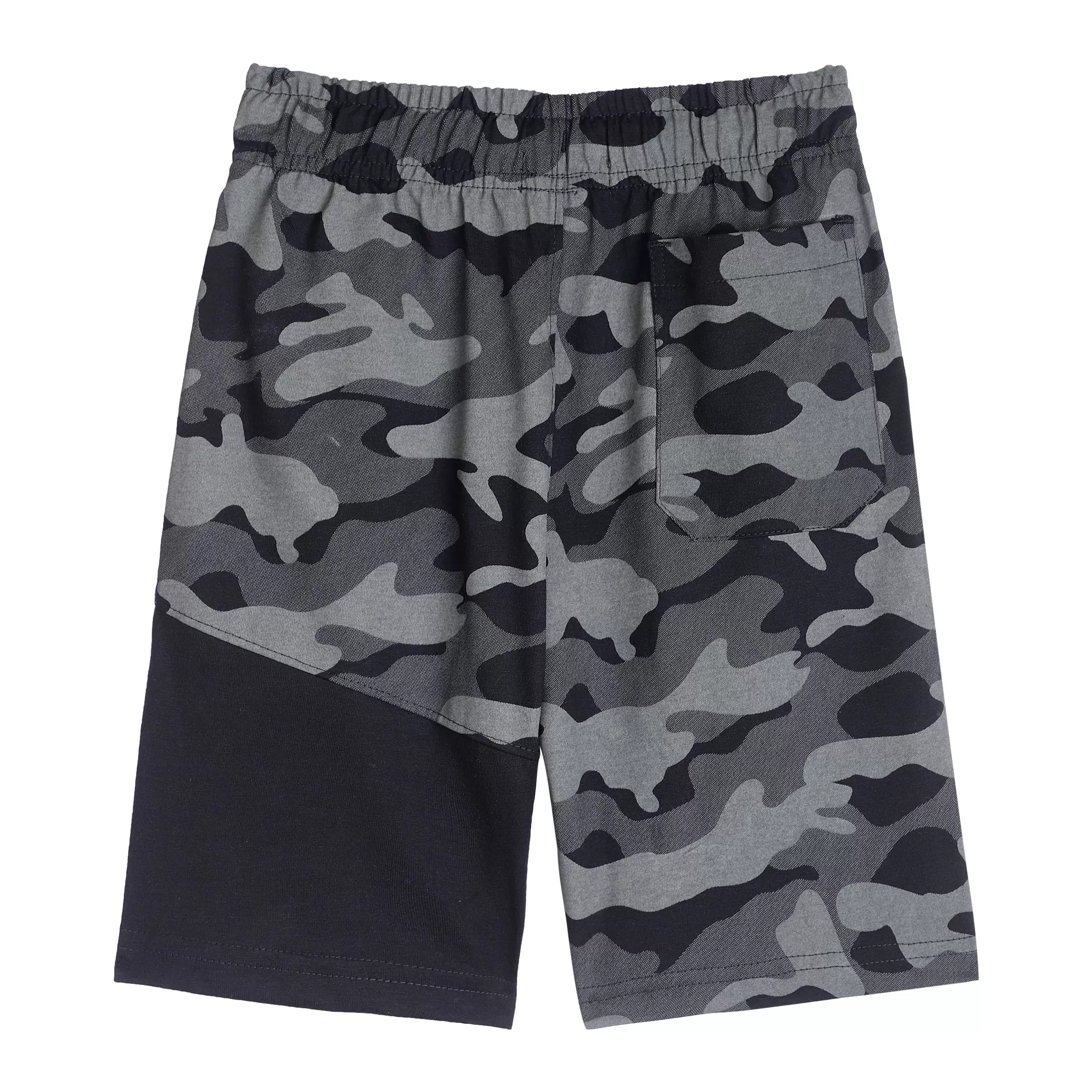 Cantabil Boys Black Camouflage Printed Bermuda