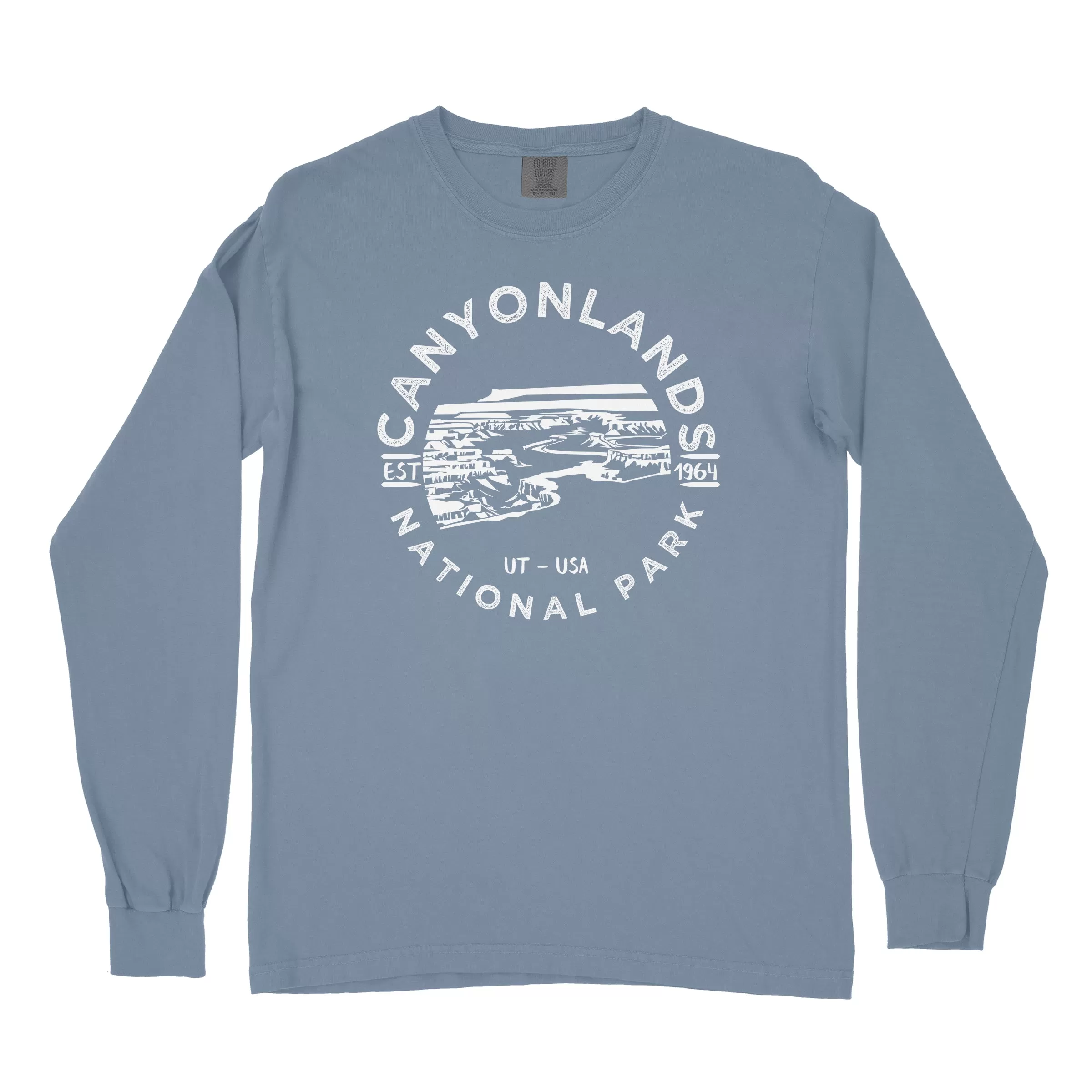 Canyonlands National Park Comfort Colors Long Sleeve T Shirt