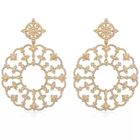 Carla Amorim - Me Leva - Drop Earrings with Diamonds, 18k Yellow Gold