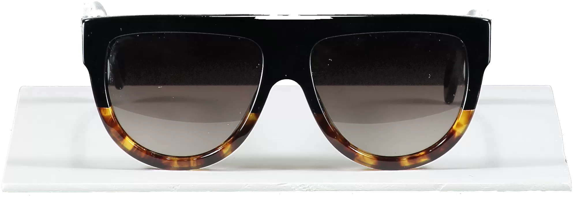 Celine Brown Tortoise D-frame Acetate Sunglasses In Case