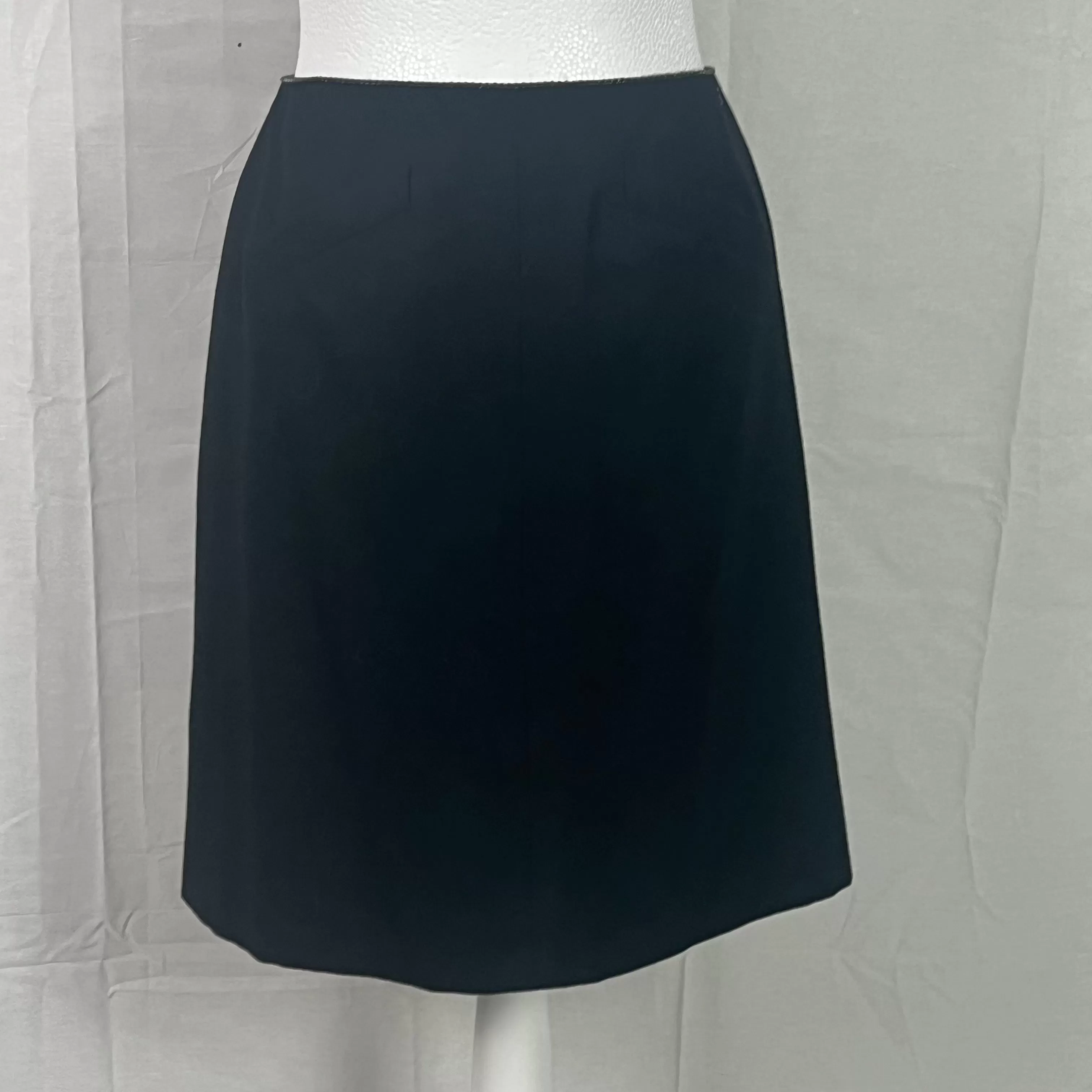 Chanel Black Wool & Cashmere Midi Skirt XS/S