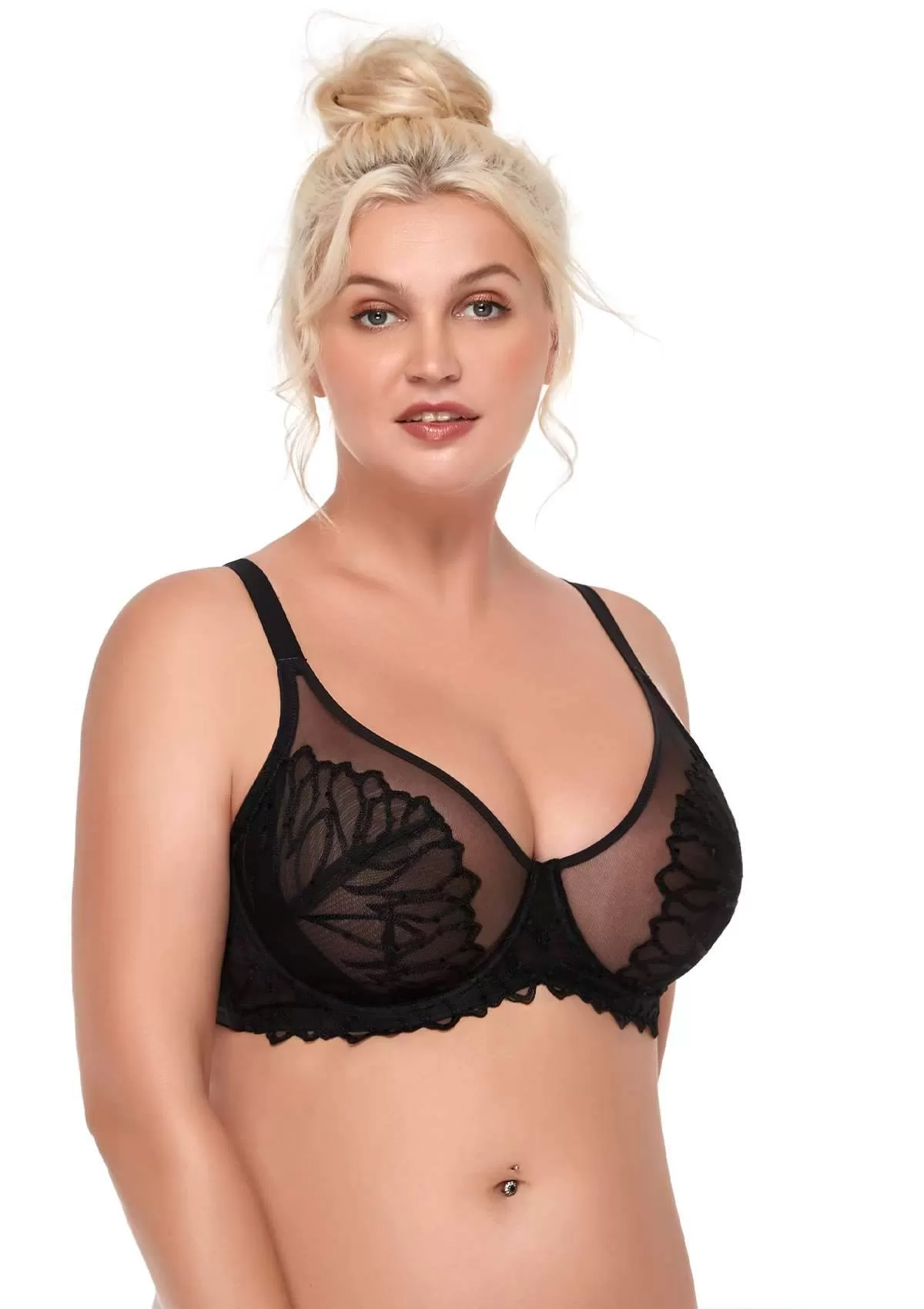 Chrysanthemum Unlined Lace Bra