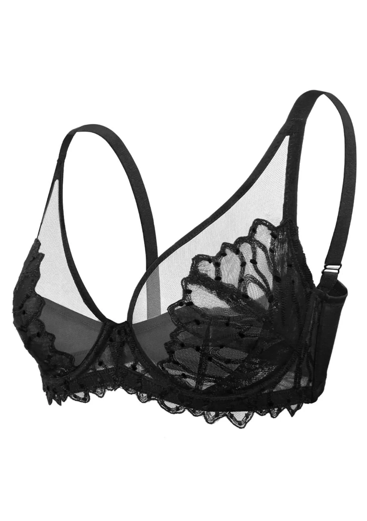 Chrysanthemum Unlined Lace Bra