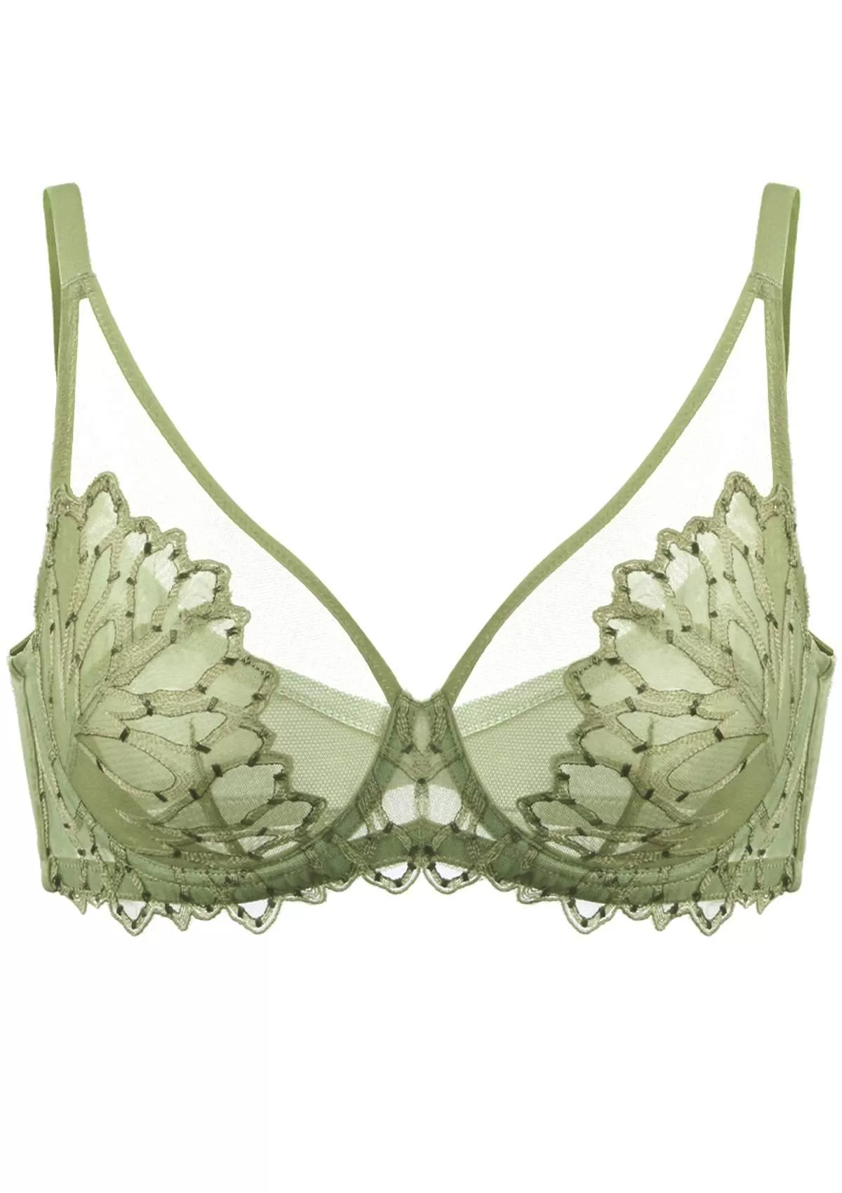 Chrysanthemum Unlined Lace Bra