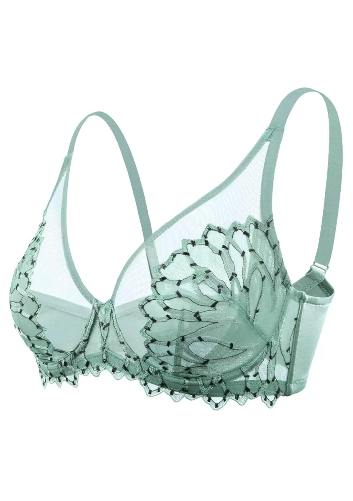 Chrysanthemum Unlined Lace Bra