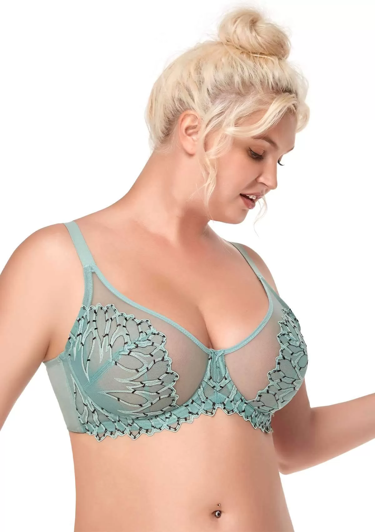 Chrysanthemum Unlined Lace Bra