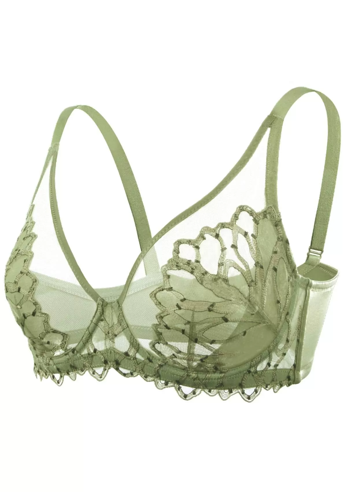 Chrysanthemum Unlined Lace Bra