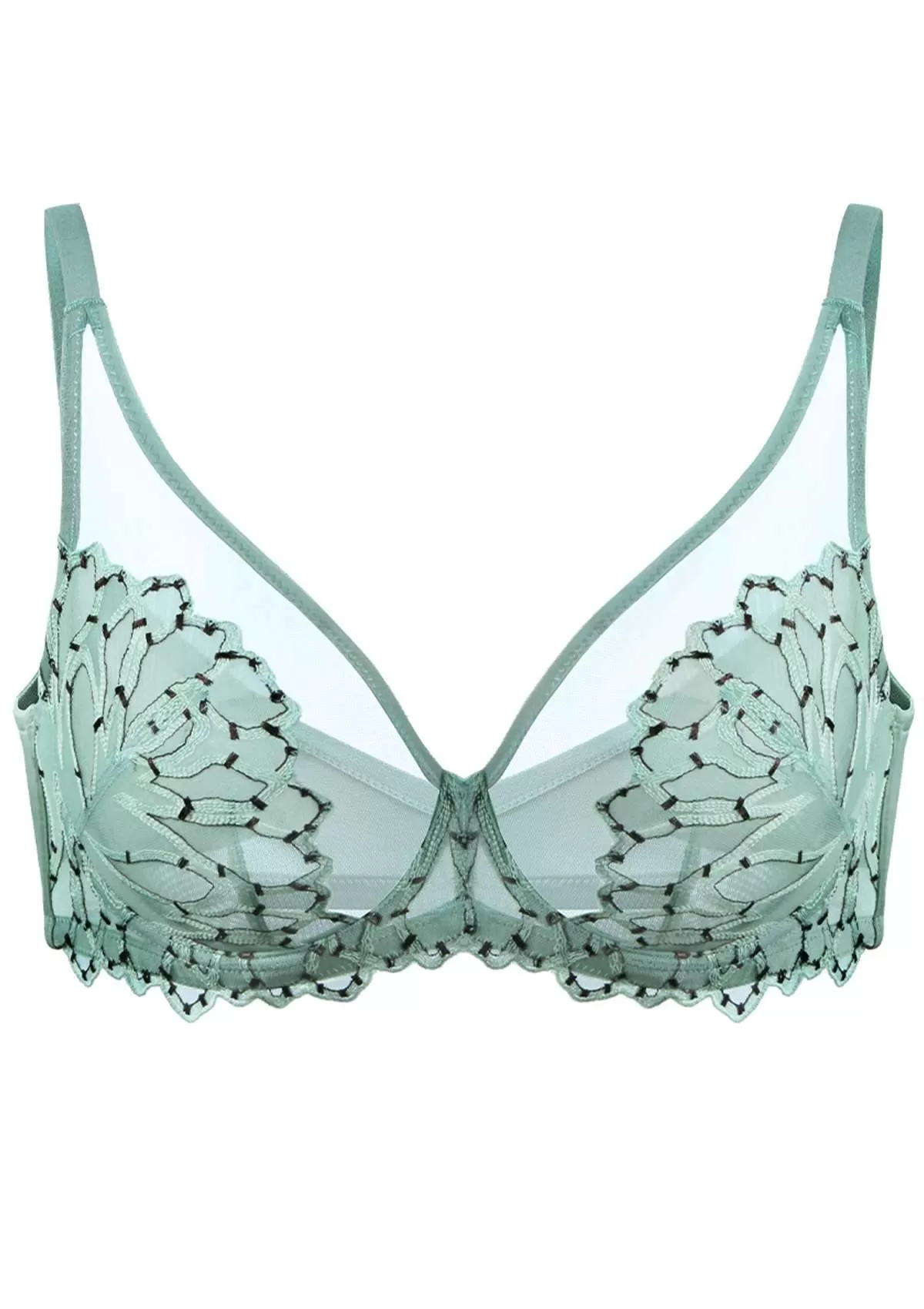 Chrysanthemum Unlined Lace Bra