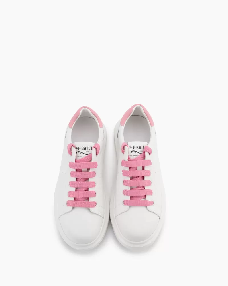 Classic  Lightweight Leather Walking Platform Sneakers