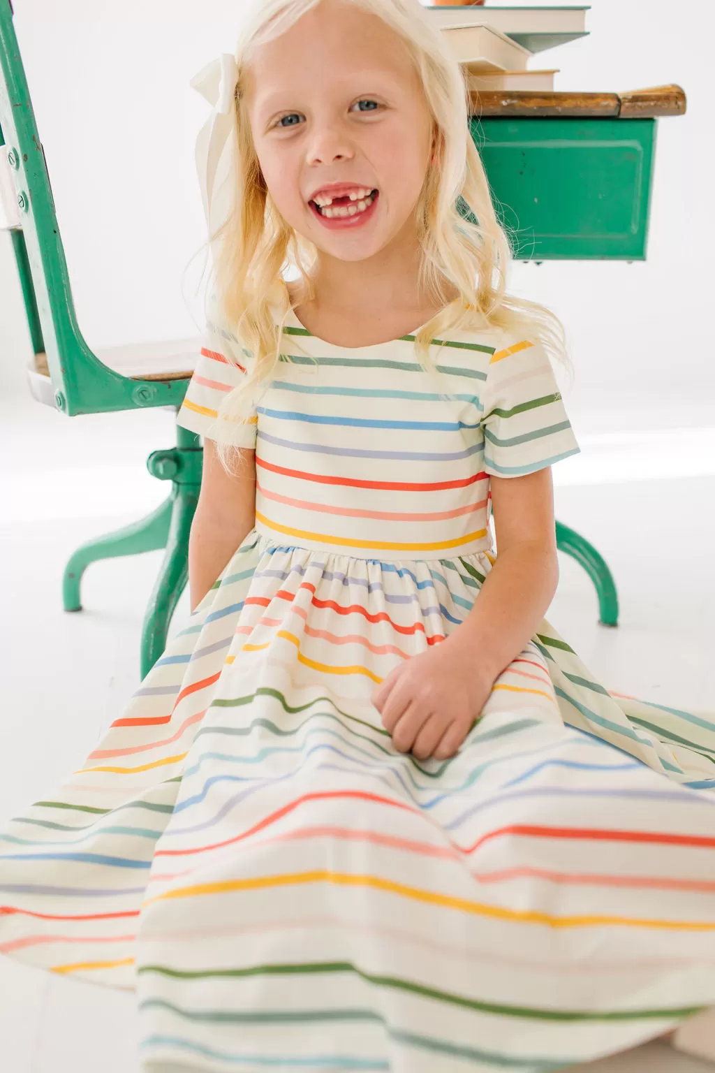 Classic Twirl in Primary Stripe