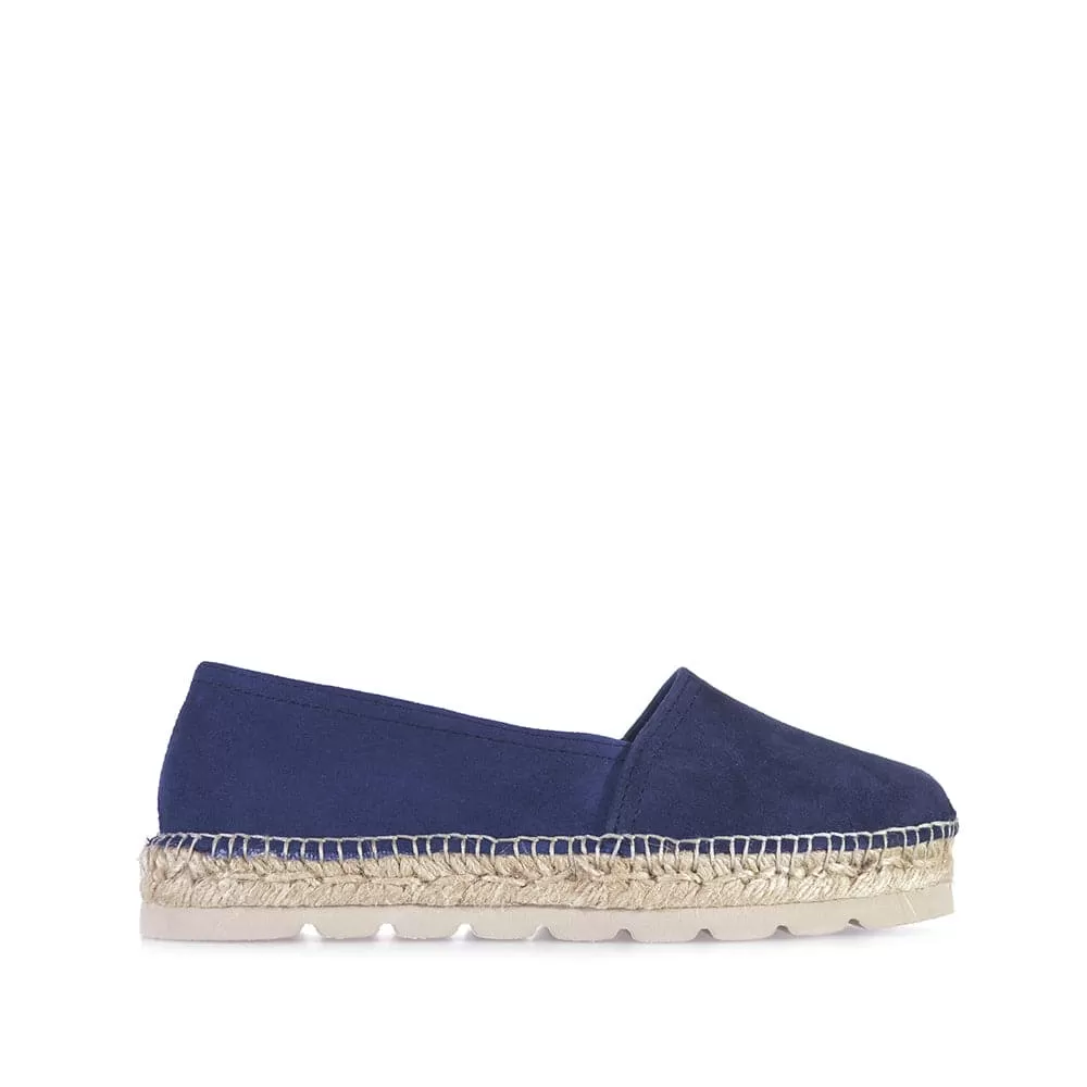 Closed Toe Suede Leather Espadrilles for Women - Alma-A