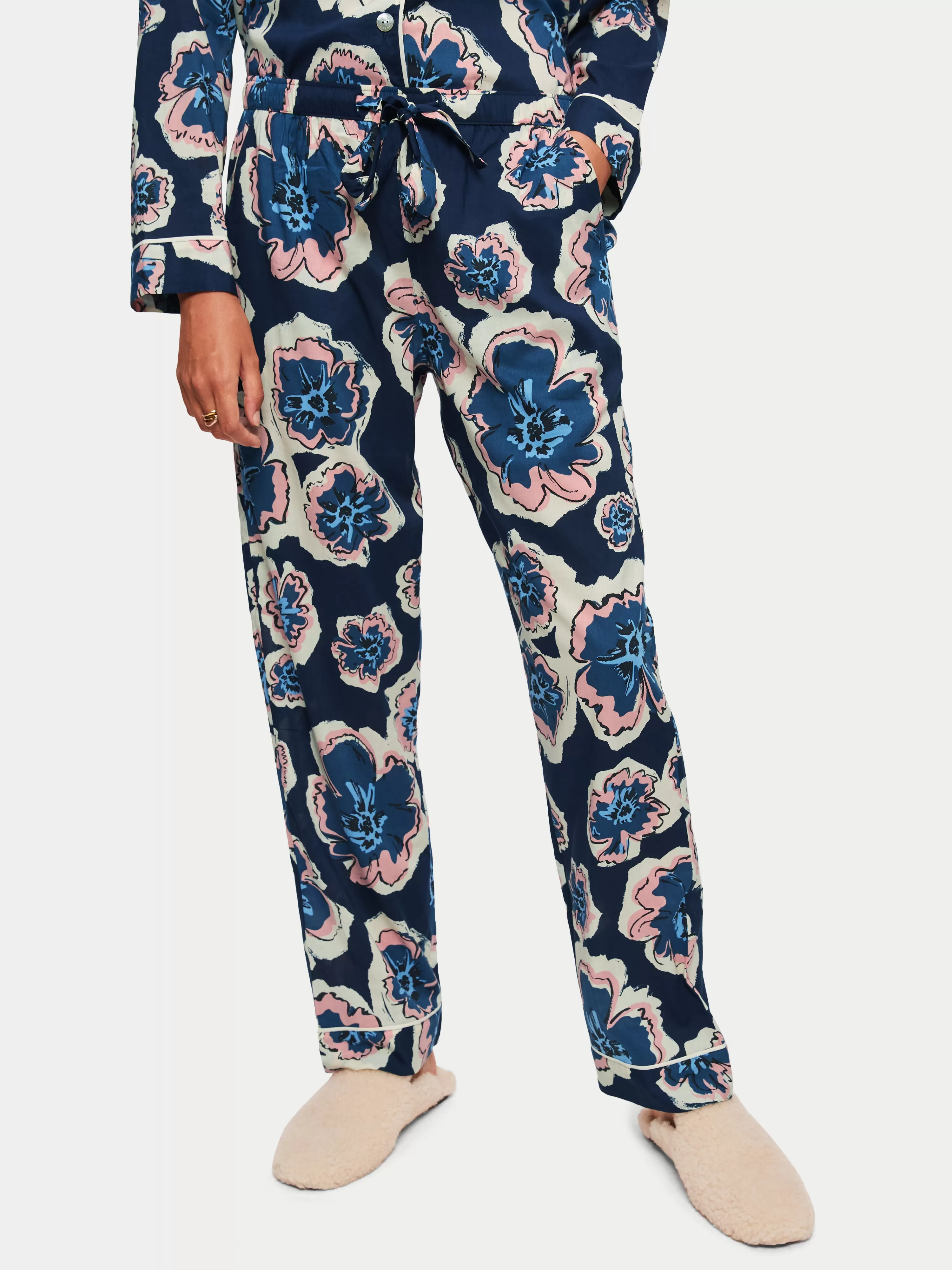 Collage Floral Pyjama | Navy