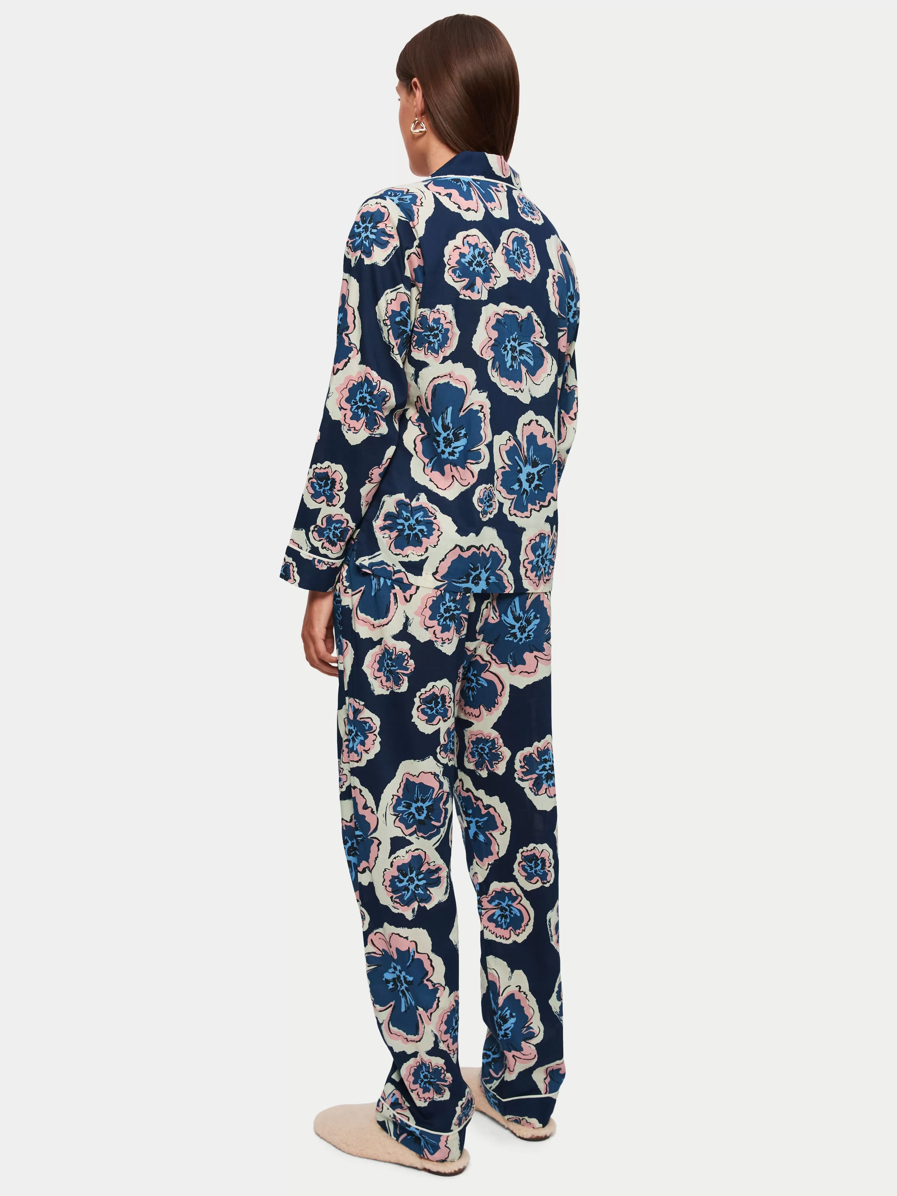 Collage Floral Pyjama | Navy