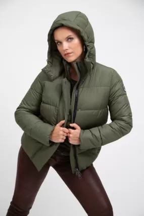 COLVILLE II recycled olive green puffer jacket