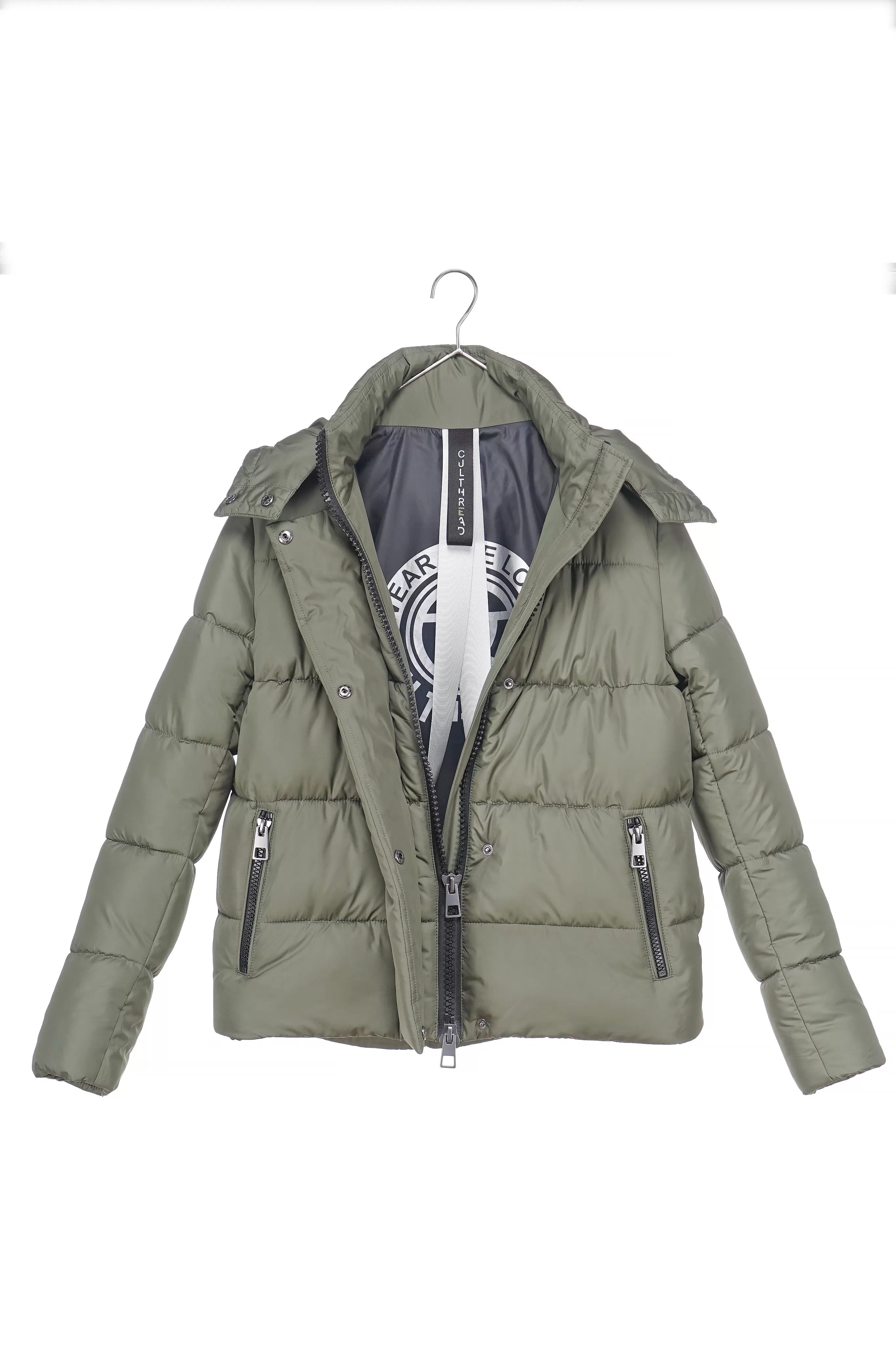 COLVILLE II recycled olive green puffer jacket