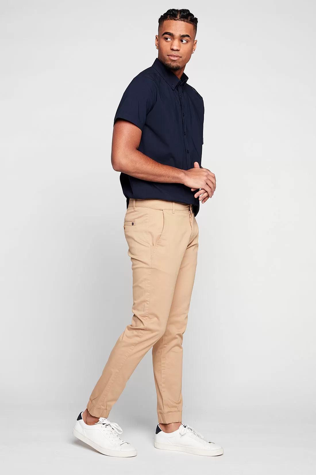 COOPER -  Slim Fit Chino Jogger - Camel